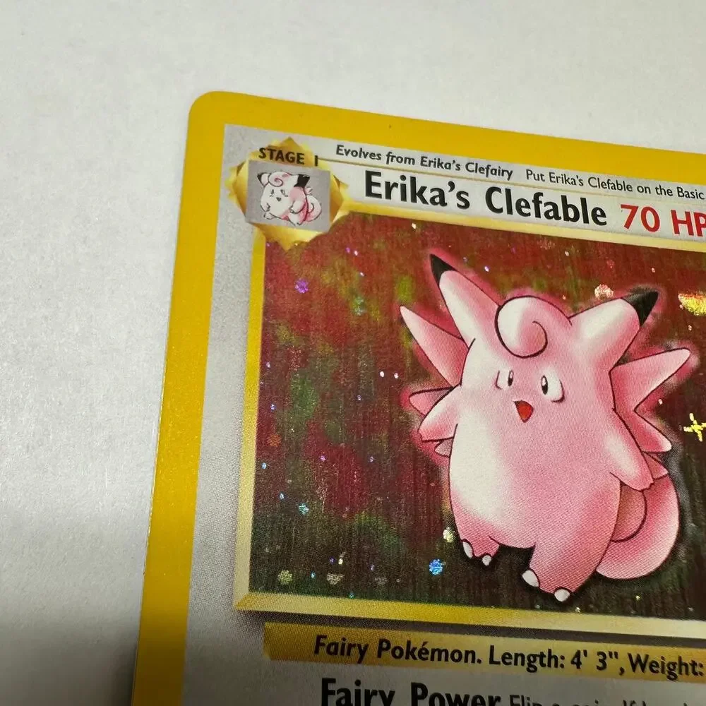 Pokémon TCG Erika's Clefable Gym Heroes 3/132 Holo Unlimited Holo Rare LP